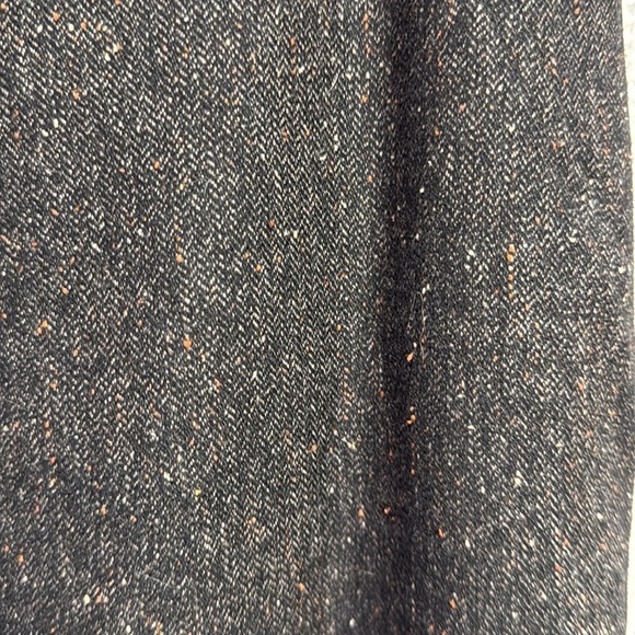 LOFT Brown Tweed wool A-Line Skirt SZ 12 fall gored swingy knee length modest - Picture 3 of 7